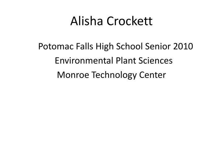 alisha crockett
