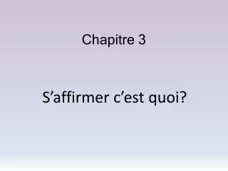 chapitre 3