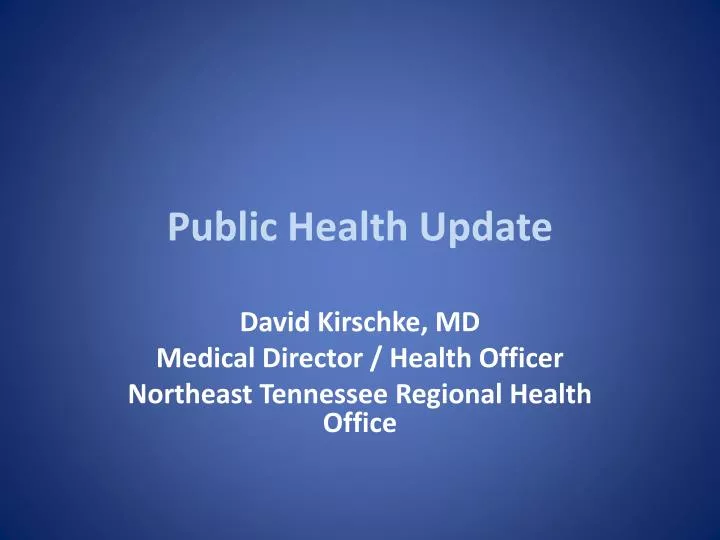 public health update