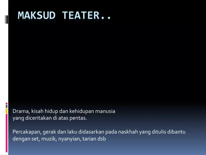 maksud teater