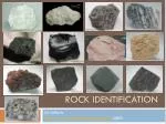 Rock identification