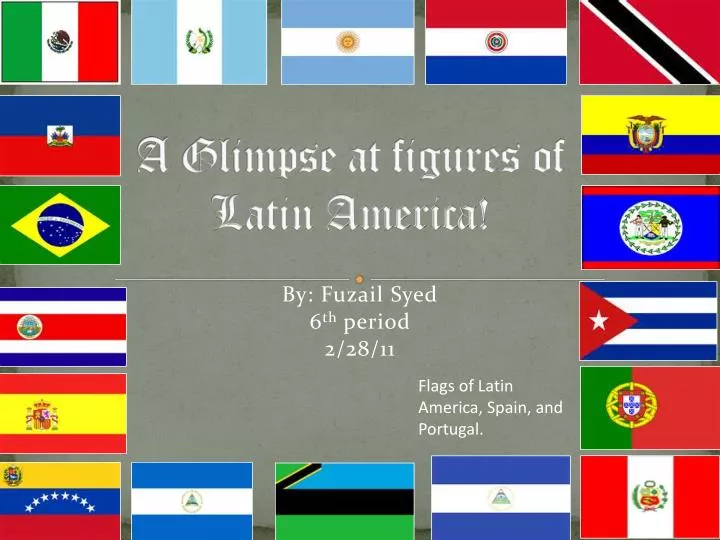 a glimpse at figures of latin america
