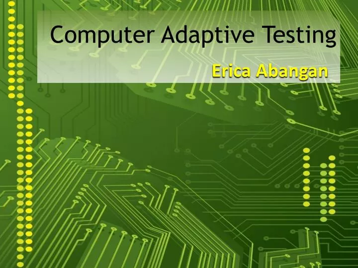 computer adaptive testing