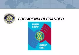 PRESIDENDI ÜLESANDED