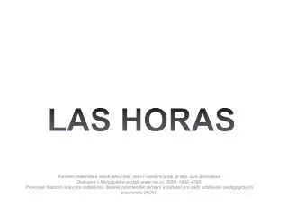 LAS HORAS