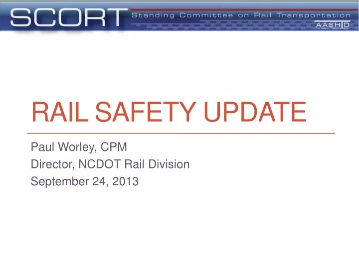 rail safety update