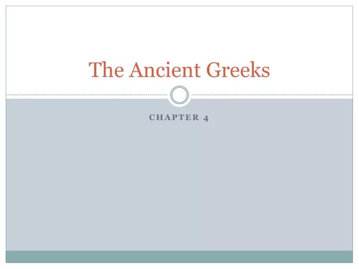 the ancient greeks