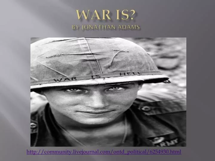 war is by jonathan adams