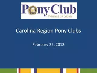 Carolina Region Pony Clubs