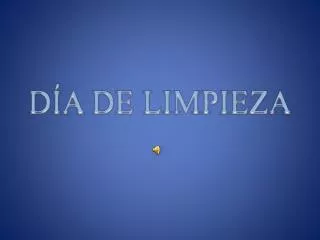 d a de limpieza