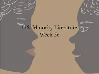 U.S. Minority Literature Week 3c