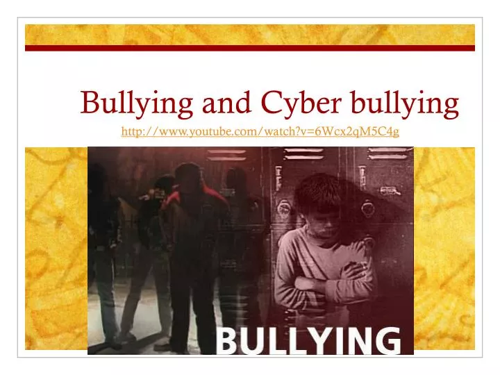 bullying and cyber bullying
