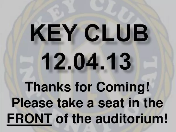 key club 12 04 13