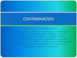 contaminacion