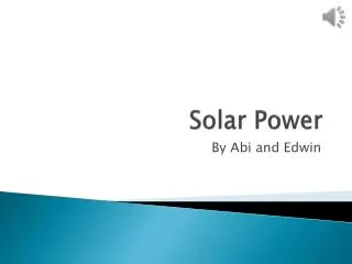 Solar Power