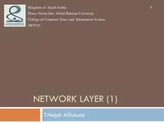 Network layer (1)