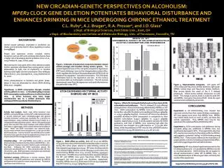 New circadian-genetic perspectives on alcoholism: