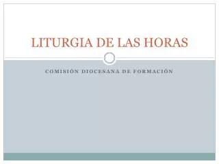 liturgia de las horas