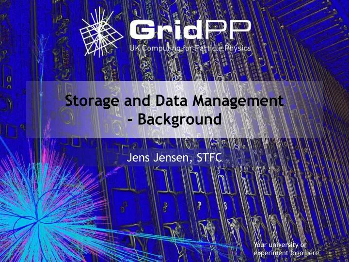 storage and data management background