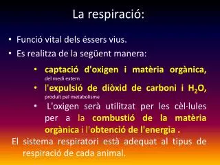la respiraci