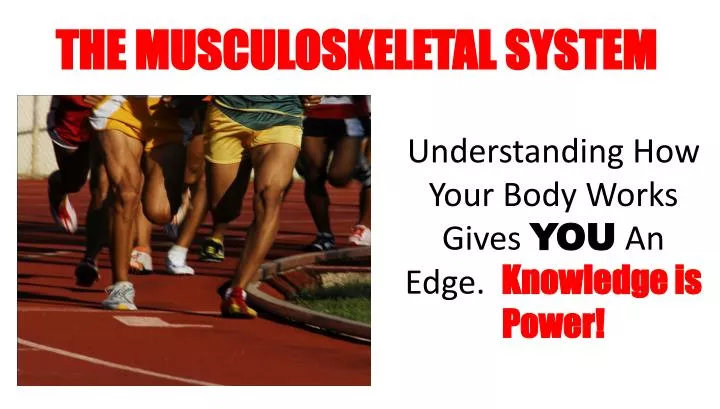 understanding how your body works gives you an edge knowledge is power