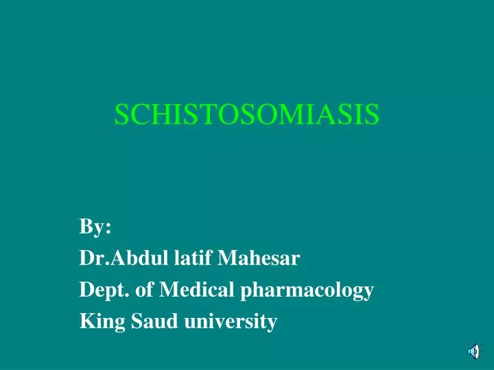 schistosomiasis