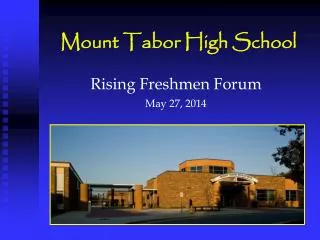 Mount Tabor High School