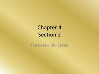 Chapter 4 Section 2