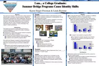 I am... a College Graduate: Summer Bridge Programs Cause Identity Shifts