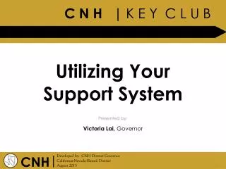 Utilizing Your Support System