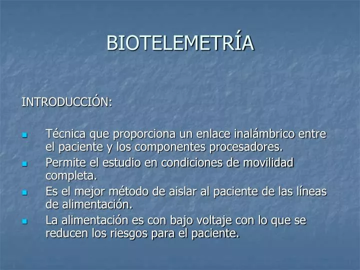 biotelemetr a