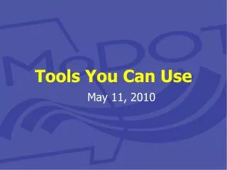 Tools You Can Use