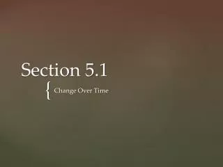Section 5.1