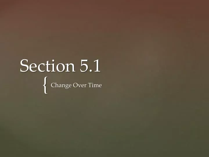 section 5 1