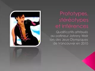 prototypes st r otypes et inf rences