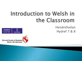 introduction to welsh in the classroom