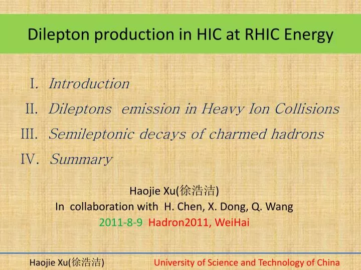 dilepton production in hic at rhic energy