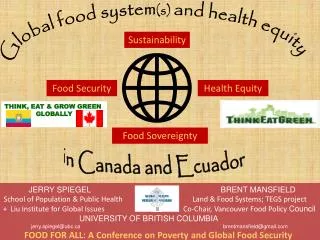 Global food system (s) and health equity