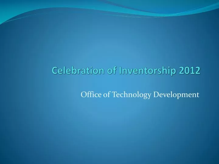 celebration of inventorship 2012