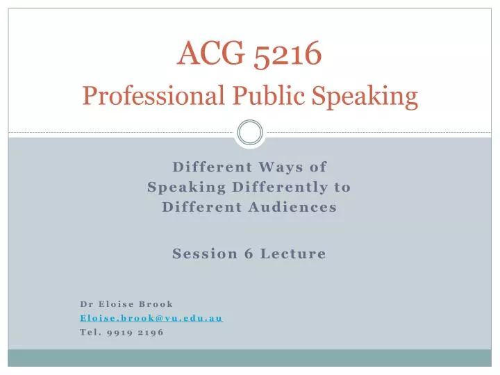 acg 5216 professional public speaking