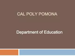 Cal Poly Pomona