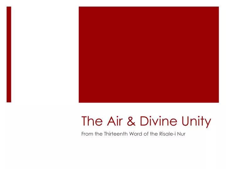 the air divine unity