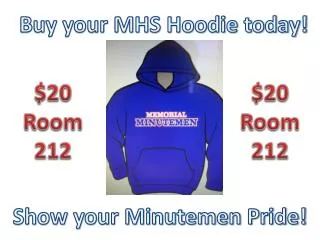 Buy your MHS Hoodie today!
