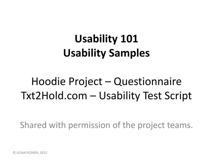 usability 101 usability samples hoodie project questionnaire txt2hold com usability test script