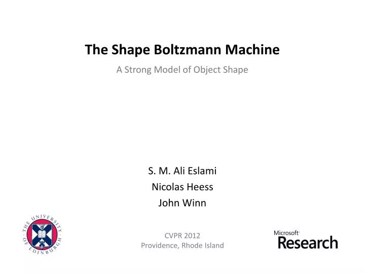 the shape boltzmann machine