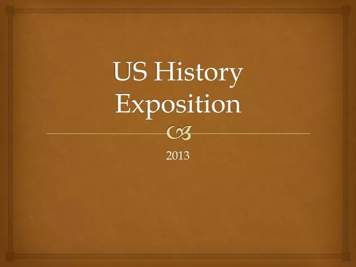 us history exposition