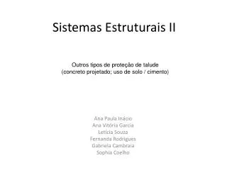 sistemas estruturais ii