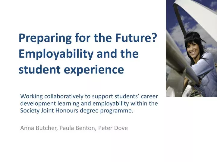 preparing for the future employability and the student experience