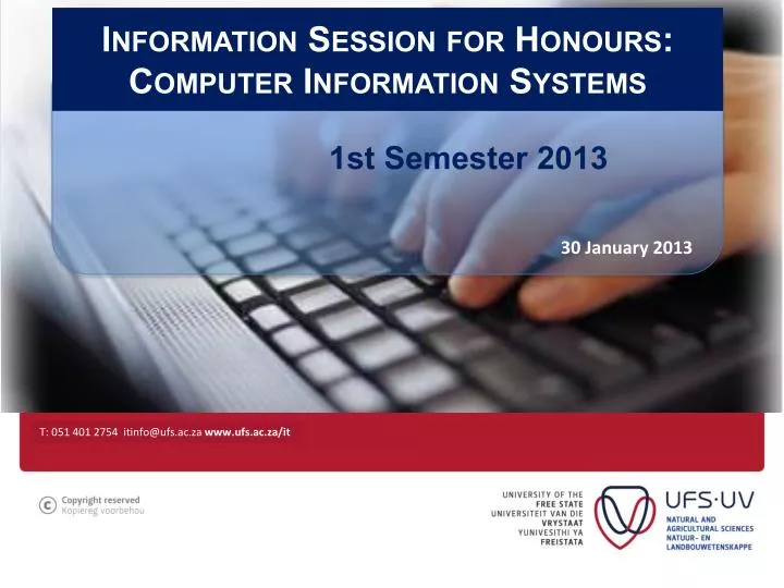 information session for honours computer information systems