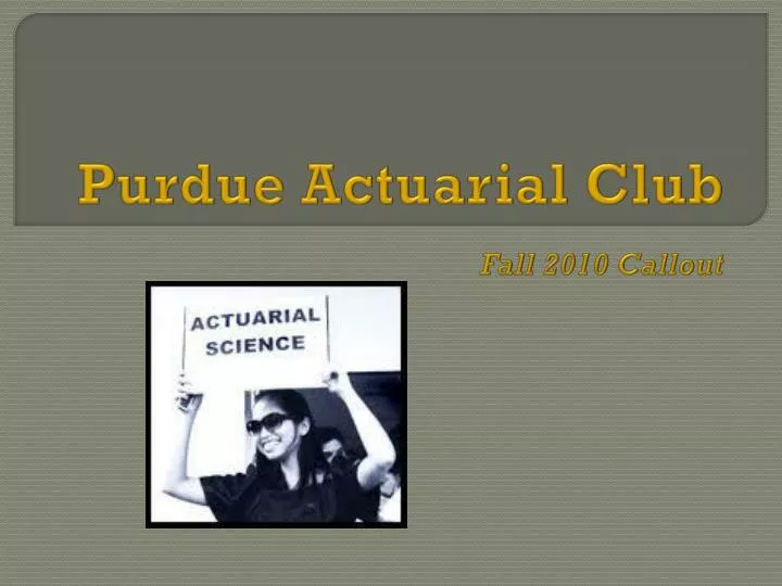 purdue actuarial club